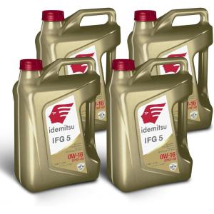 imageIdemitsu IFG 5 0W16 Motor Oil Full Synthetic  1 Quart  SPGF6A Certified Engine Oil for TGDI ampamp PFI Engines  Engineered for Superior Efficiency and Protection5 Quart  Case of 4